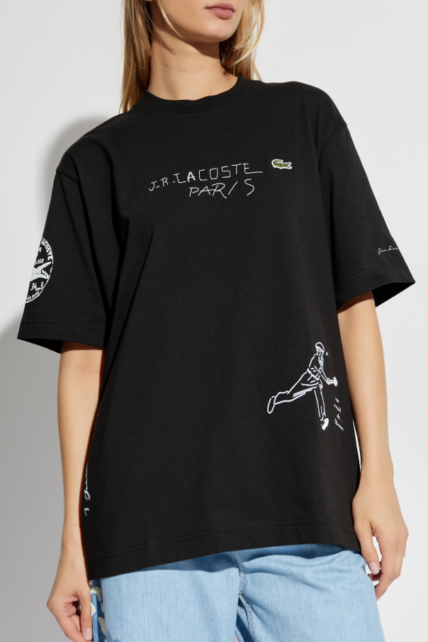 shirt with logo - LACOSTE RUNWAY T | Lacoste Live